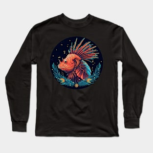 Lionfish in Ornament, Love Fishes Long Sleeve T-Shirt